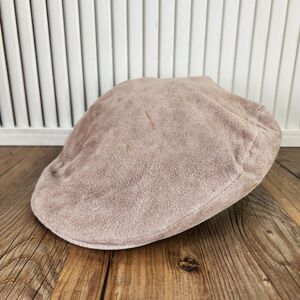 VTG Seifter Associates Genuine Suede Newsboy Cap Hat Made in USA XL Brown Preppy
